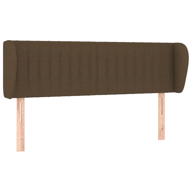 vidaXL sötétbarna szövet fejtámla 147x23x78/88 cm