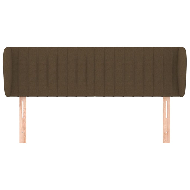 vidaXL sötétbarna szövet fejtámla 147x23x78/88 cm