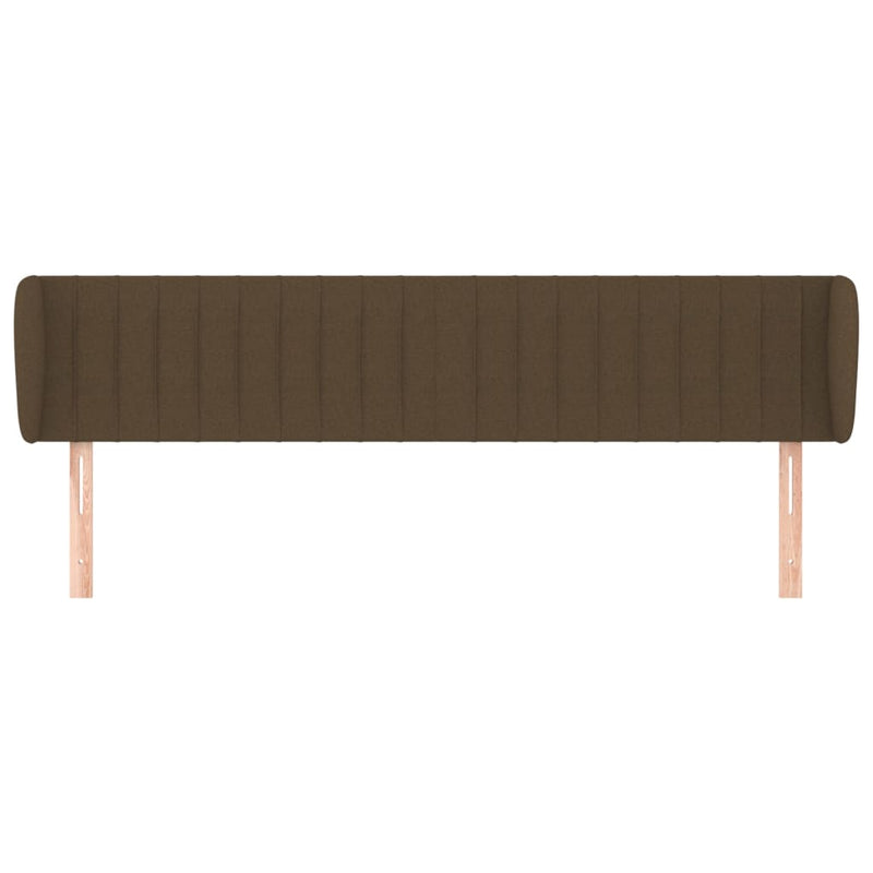 vidaXL sötétbarna szövet fejtámla 163x23x78/88 cm