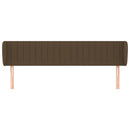 vidaXL sötétbarna szövet fejtámla 183x23x78/88 cm