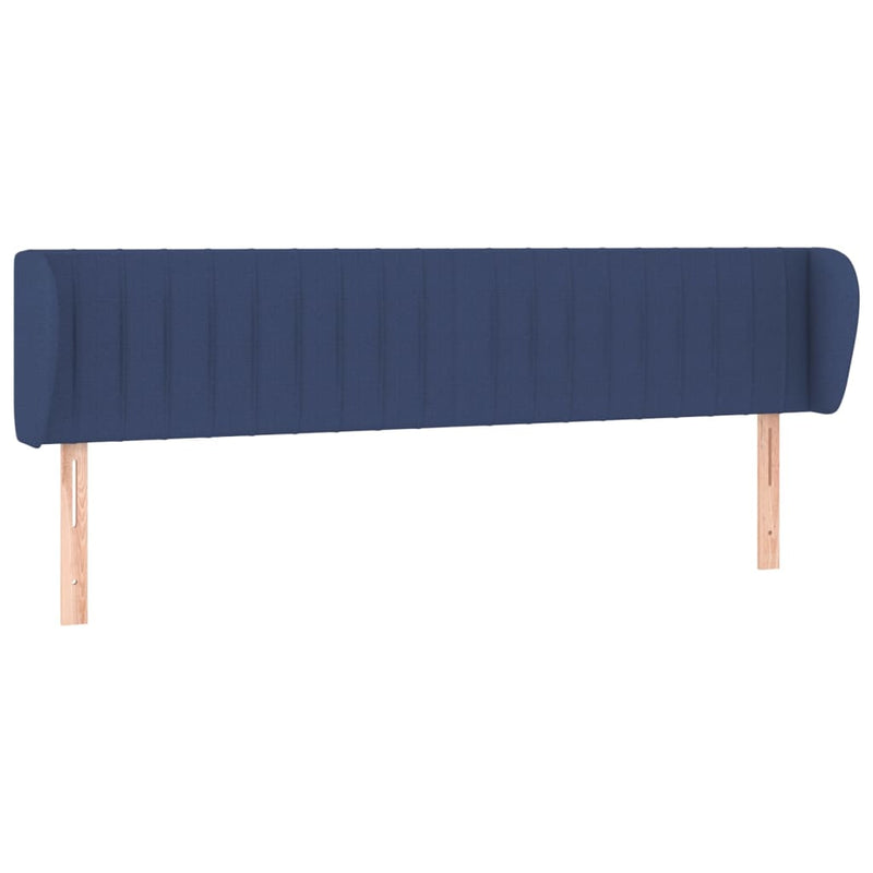 vidaXL kék szövet fejtámla 203x23x78/88 cm
