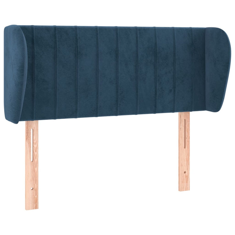 vidaXL sötétkék szövet fejtámla szárnyakkal 93x23x78/88 cm