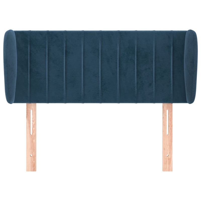 vidaXL sötétkék szövet fejtámla szárnyakkal 93x23x78/88 cm
