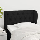 vidaXL fekete szövet fejtámla szárnyakkal 83x23x78/88 cm