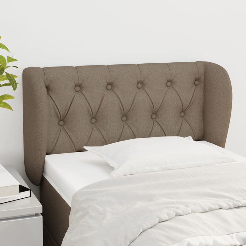 vidaXL tópszínű szövet fejtámla 83x23x78/88 cm