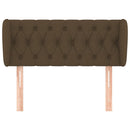 vidaXL sötétbarna szövet fejtámla 93x23x78/88 cm