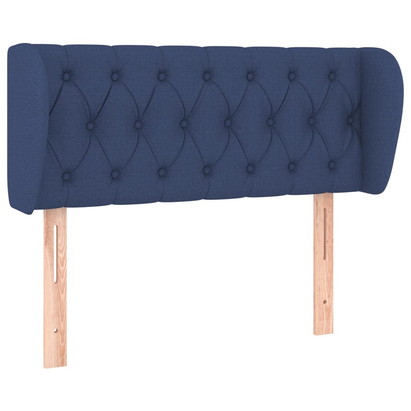 vidaXL kék szövet fejtámla 93x23x78/88 cm