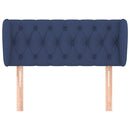 vidaXL kék szövet fejtámla 93x23x78/88 cm
