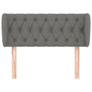 vidaXL sötétszürke szövet fejtámla szárnyakkal 103x23x78/88 cm