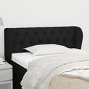 vidaXL fekete szövet fejtámla szárnyakkal 103x23x78/88 cm