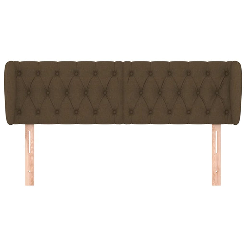 vidaXL sötétbarna szövet fejtámla 163x23x78/88 cm