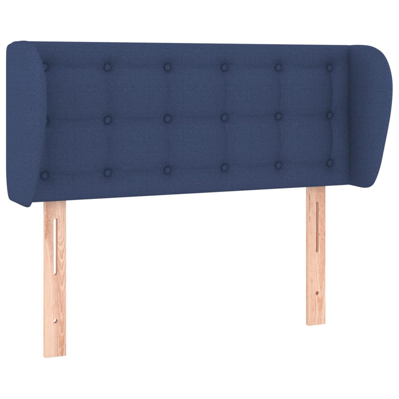 vidaXL kék szövet fejtámla 83x23x78/88 cm