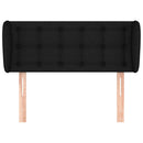 vidaXL fekete szövet fejtámla szárnyakkal 93x23x78/88 cm