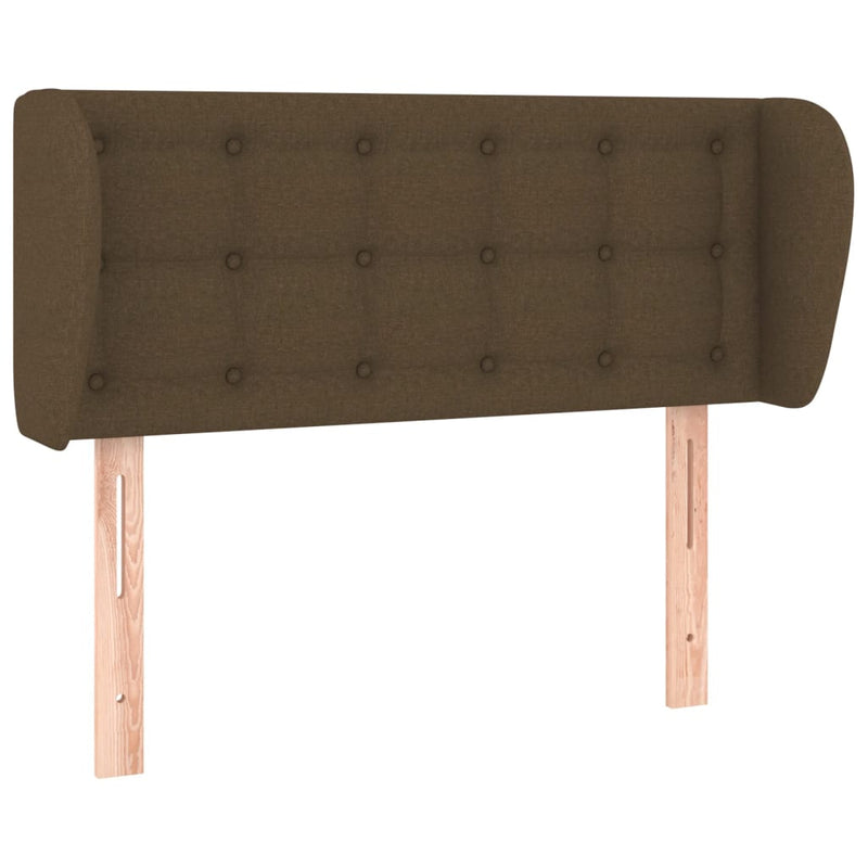 vidaXL sötétbarna szövet fejtámla 93x23x78/88 cm