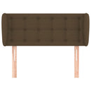 vidaXL sötétbarna szövet fejtámla 93x23x78/88 cm
