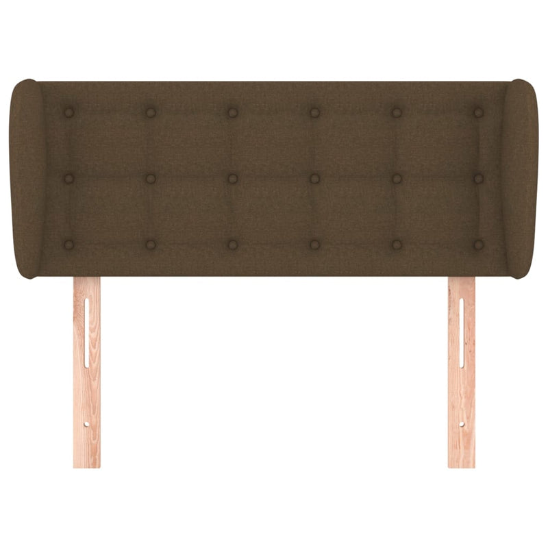 vidaXL sötétbarna szövet fejtámla 103x23x78/88 cm