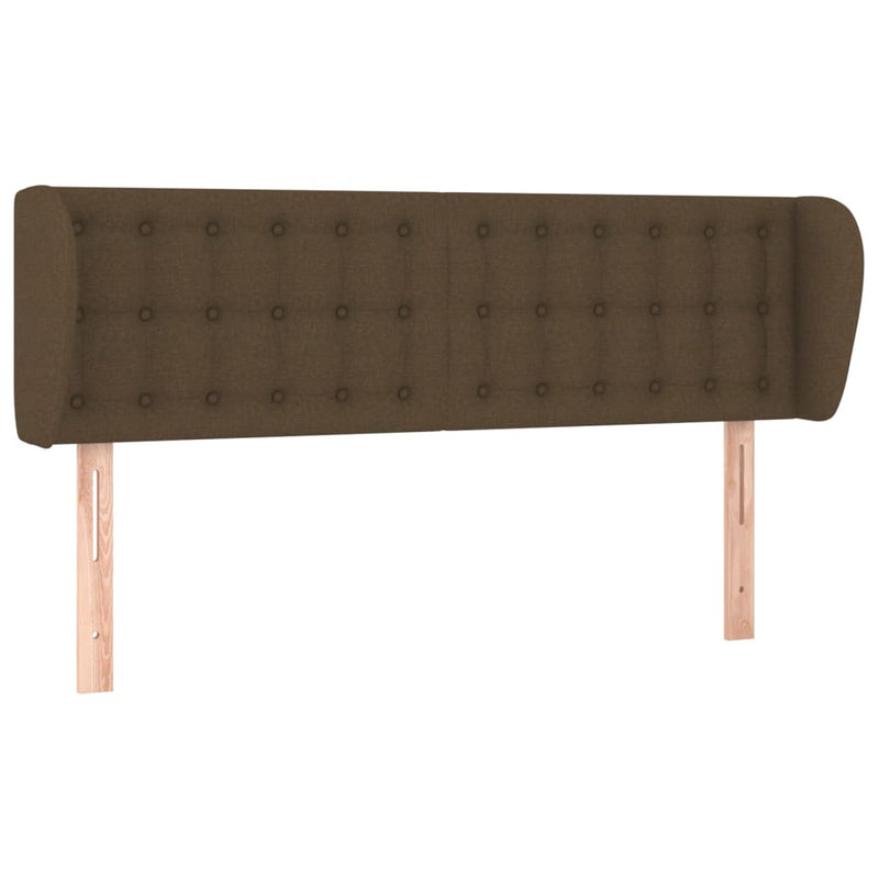 vidaXL sötétbarna szövet fejtámla 147x23x78/88 cm