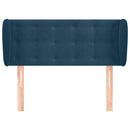 vidaXL sötétkék szövet fejtámla szárnyakkal 93x23x78/88 cm