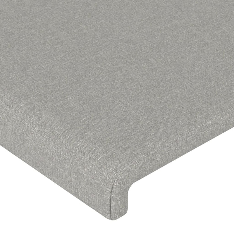 vidaXL világosszürke szövet fejtámla szárnyakkal 93 x 23 x 118/128 cm