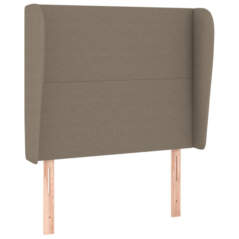 vidaXL tópszínű szövet fejtámla szárnyakkal 93 x 23 x 118/128 cm