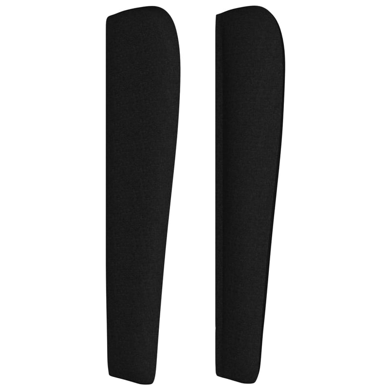 vidaXL fekete szövet fejtámla szárnyakkal 103 x 23 x 118/128 cm