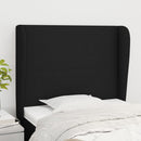 vidaXL fekete szövet fejtámla szárnyakkal 103 x 23 x 118/128 cm