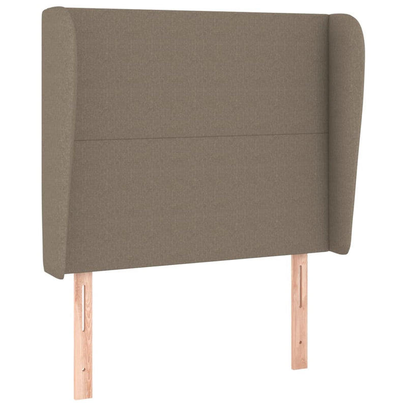 vidaXL tópszínű szövet fejtámla szárnyakkal 103 x 23 x 118/128 cm