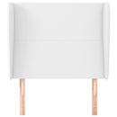 vidaXL fehér műbőr fejtámla szárnyakkal 83 x 23 x 118/128 cm