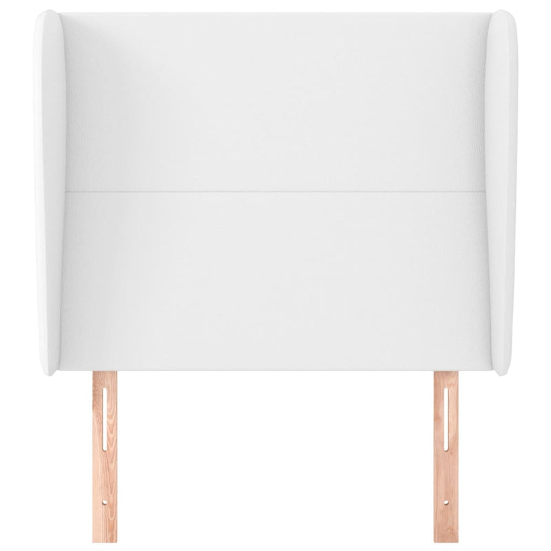 vidaXL fehér műbőr fejtámla szárnyakkal 103x23x118/128 cm