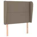 vidaXL tópszínű szövet fejtámla szárnyakkal 93 x 23 x 118/128 cm