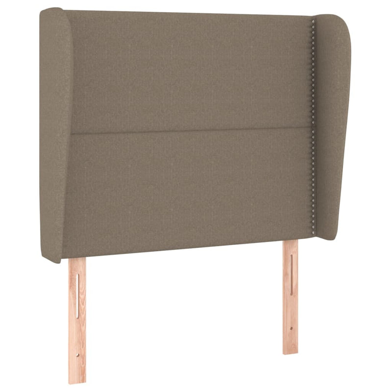 vidaXL tópszínű szövet fejtámla szárnyakkal 93 x 23 x 118/128 cm