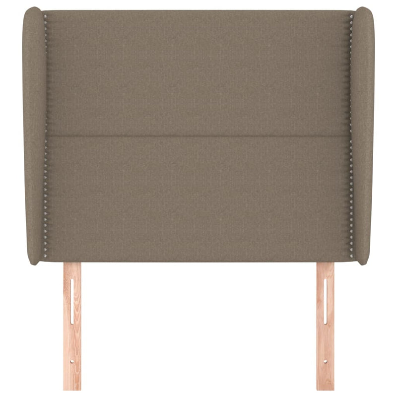 vidaXL tópszínű szövet fejtámla szárnyakkal 93 x 23 x 118/128 cm
