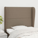 vidaXL tópszínű szövet fejtámla szárnyakkal 93 x 23 x 118/128 cm