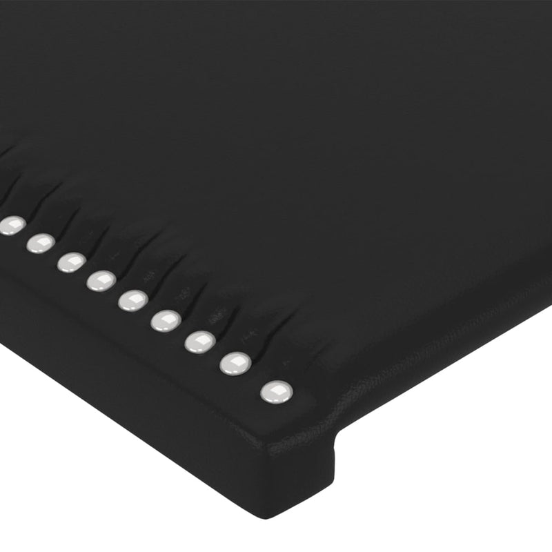 vidaXL fekete műbőr fejtámla szárnyakkal 103 x 23 x 118/128 cm