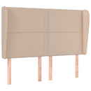 vidaXL cappuccino műbőr fejtámla szárnyakkal 147x23x118/128 cm