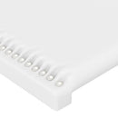 vidaXL fehér műbőr fejtámla szárnyakkal 203x23x118/128 cm