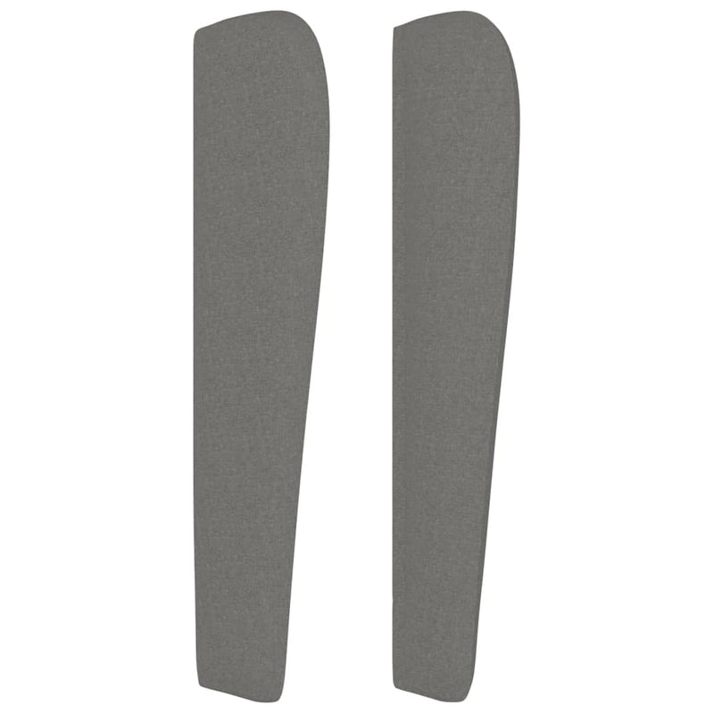 vidaXL sötétszürke szövet fejtámla szárnyakkal 83 x 23 x 118/128 cm
