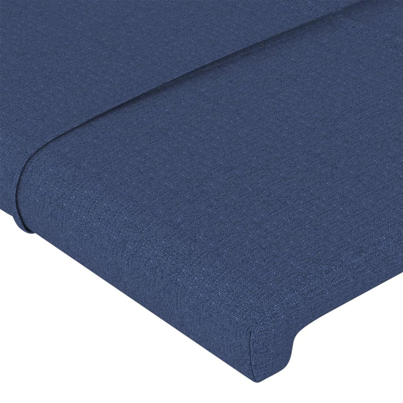 vidaXL kék szövet fejtámla szárnyakkal 93 x 23 x 118/128 cm