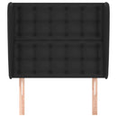 vidaXL fekete műbőr fejtámla szárnyakkal 83 x 23 x 118/128 cm