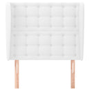 vidaXL fehér műbőr fejtámla szárnyakkal 83 x 23 x 118/128 cm