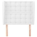 vidaXL fehér műbőr fejtámla szárnyakkal 93x23x118/128 cm