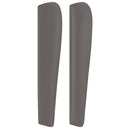 vidaXL szürke műbőr fejtámla szárnyakkal 163 x 23 x 118/128 cm