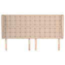 vidaXL cappuccino műbőr fejtámla szárnyakkal 183x23x118/128 cm