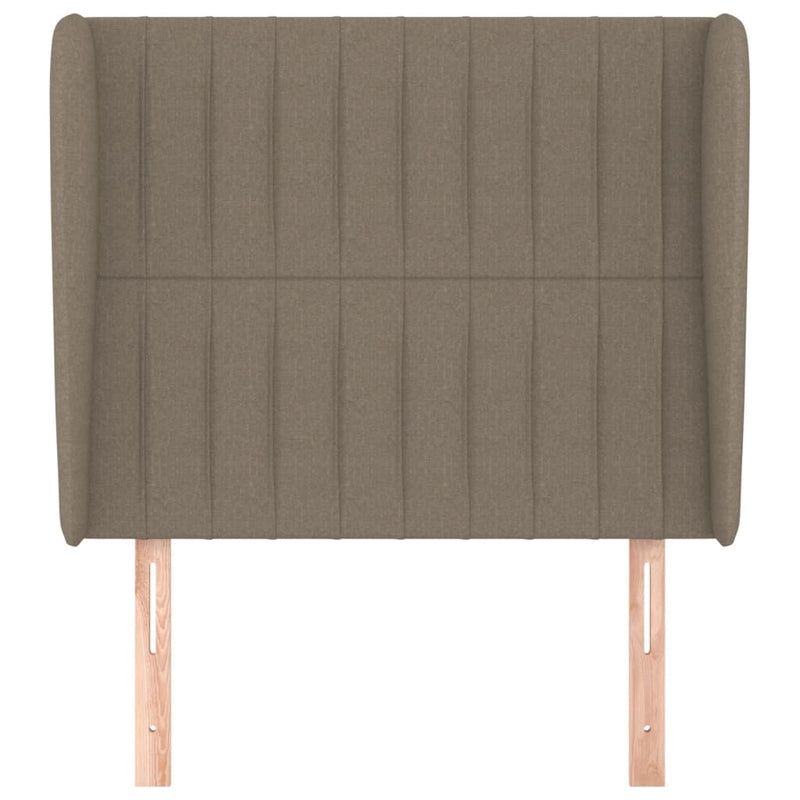 vidaXL tópszínű szövet fejtámla szárnyakkal 103 x 23 x 118/128 cm