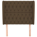 vidaXL sötétbarna szövet fejtámla szárnyakkal 93 x 23 x 118/128 cm