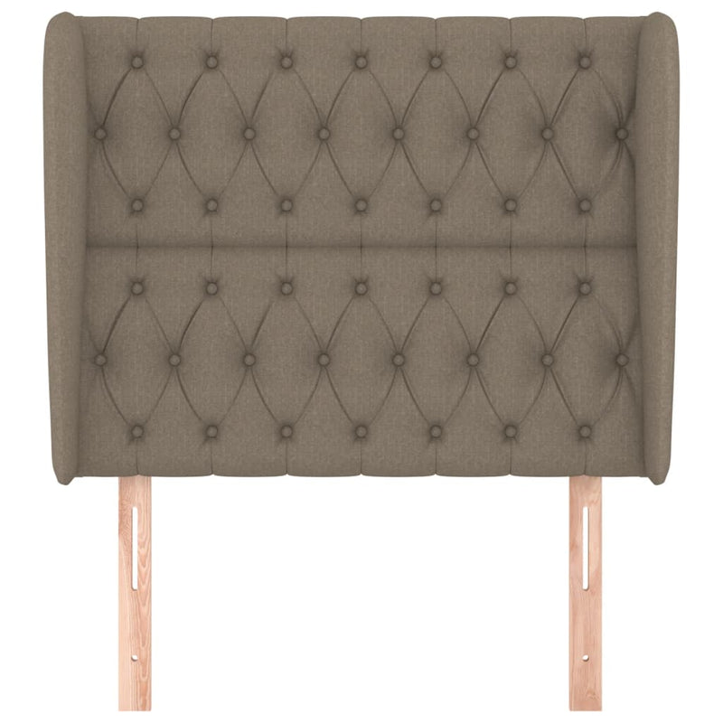 vidaXL tópszínű szövet fejtámla szárnyakkal 93 x 23 x 118/128 cm