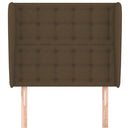 vidaXL sötétbarna szövet fejtámla szárnyakkal 83 x 23 x 118/128 cm