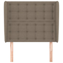 vidaXL tópszínű szövet fejtámla szárnyakkal 83 x 23 x 118/128 cm