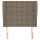vidaXL tópszínű szövet fejtámla szárnyakkal 103 x 23 x 118/128 cm