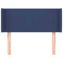 vidaXL kék szövet fejtámla szárnyakkal 83x16x78/88 cm